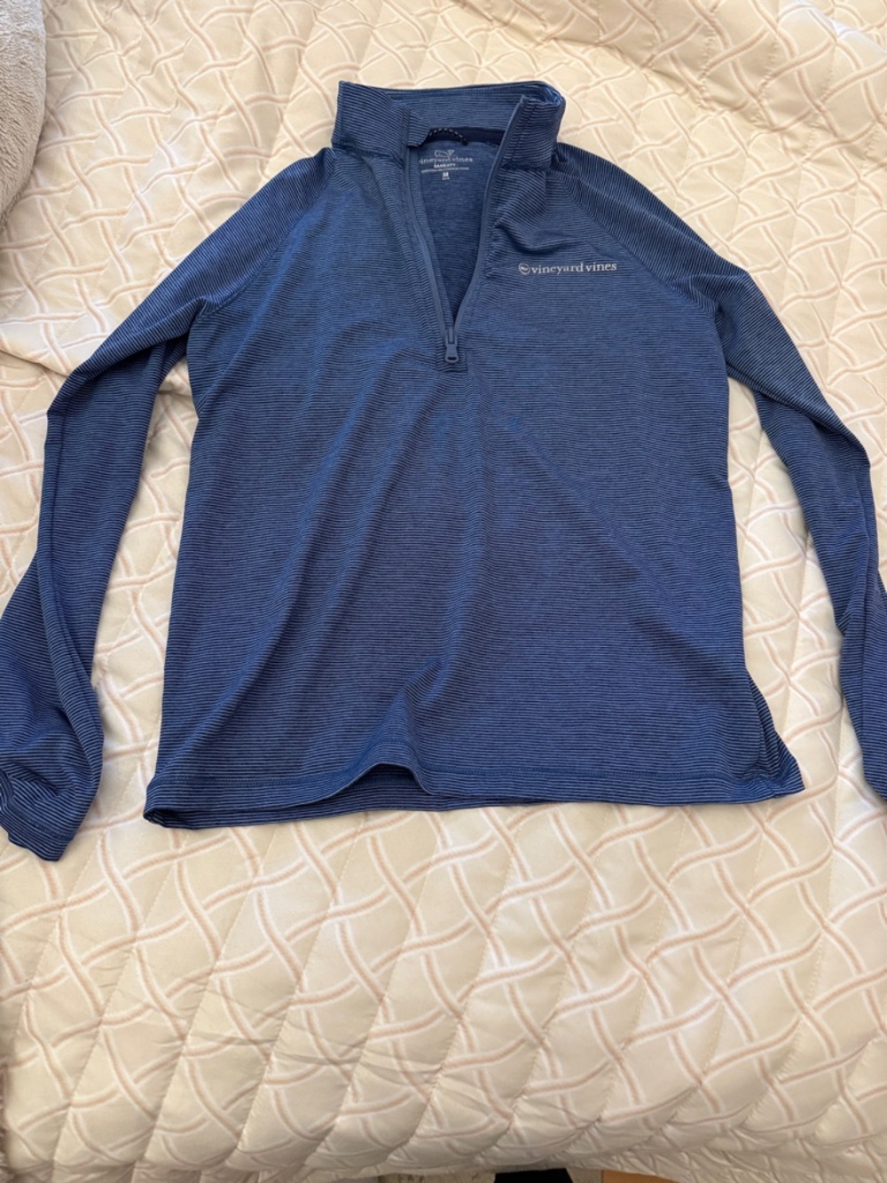 Vineyard Vines kids Half-Zip Pullover in Deep Blue